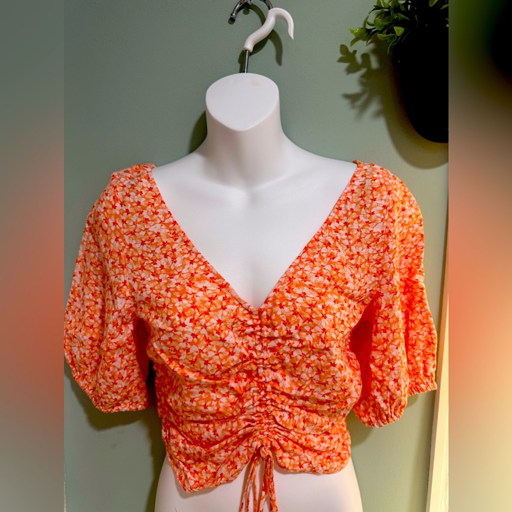 H&M blouse Orange